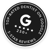 Top rated dentist on Google 250 plus 5 star reviews